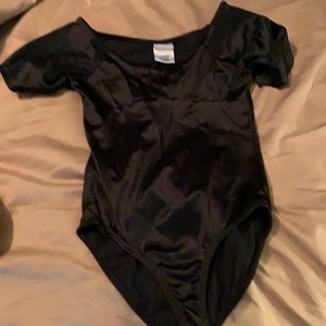 Danskin basic black leotard